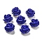 Synthetic Coral Carved Beads, Dyed, Flower, Dark Blue, 11.5x11.5x8.5mm, Hole: 1.2mm