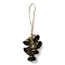 Iron Bell Wind Chimes, Witch Bells for Door Knob, Pet Training Bells, with Jute Cord, Antique Bronze, 270mm