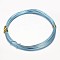 Round Aluminum Craft Wire, for Beading Jewelry Craft Making, Pale Turquoise, 20 Gauge, 0.8mm, 10m/roll(32.8 Feet/roll)