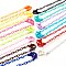 13Pcs 13 Colors Personalized ABS Plastic Cable Chain Necklaces, Handbag Chains, with Lobster Claw Clasps, Mixed Color, 18.7 inch(47.5cm), 1pc/color