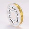 Round Copper Jewelry Wire, Gold, 28 Gauge(0.3mm), about 65.61 Feet(20m)/roll