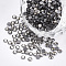 Hotfix Rhinestone, Glass Rhinestone Flat Back Cabochons, Half Round, Black Diamond, SS8, 2.3~2.4x1mm, about 1440pcs/bag