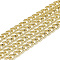 Unwelded Aluminum Curb Chains, Light Gold, 7.5x5.5x1.4mm