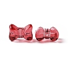 Transparent Spray Painted Glass Beads X-GLAA-I050-11-4