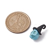 Synthetic Turquoise Dyed Pendants PALLOY-TA00114-4