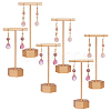 6 Sets 2 Styles Alloy T Bar Single Dangle Earring Display Stands EDIS-DR0001-12-1