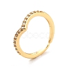 Clear Cubic Zirconia Crown Open Cuff Ring for Women X-RJEW-C018-15G-4