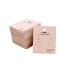 100Pcs Paper Earring Display Cards PW-WG96237-02-1