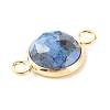 Natural Mixed Gemstone Links Connectors X-PALLOY-JF00755-4