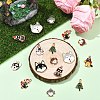 10Pcs 10 Styles Alloy Enamel Pendants ENAM-YW0006-99-4