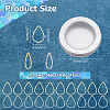 72Pcs 2 Colors Brass Linking Rings KK-HS0001-64-2
