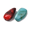 Two Tone Opaque Acrylic Imitation Gemstone Beads AC-CBABC78-04-3
