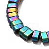 2-Hole Electroplated Synthetic Non-magnetic Hematite Beads Strands G-L613-A01-01E-2