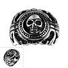 Punk Rock Style Men's 316L Surgical Stainless Steel Skull Rings RJEW-BB06632-11-1