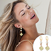 40Pcs 4 Style Rectangle & Oval 304 Stainless Steel Stud Earring Findings STAS-UN0054-35-6