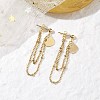 Golden 304 Stainless Steel Stud Earrings EJEW-JE05733-03-2