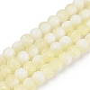 Frosted Crackle Glass Beads Strands GLAA-U001-8mm-M11-1