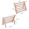 60 Spools Solid Wood Sewing Embroidery Thread Stand Holder Rack ODIS-WH0001-01-2