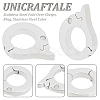 Unicraftale 3Pcs 304 Stainless Steel Fold Over Clasps STAS-UN0037-48-5