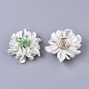 Handmade Woven ABS Plastic Imitation Pearl Cabochons FIND-N050-11B-2