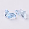 Transparent Spray Painted Glass Beads GLAA-S190-018A-05-3