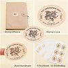 30Sheets Self-Adhesive Kraft Paper Gift Tag Stickers DIY-OC0009-12-4