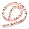 Electroplate Non-magnetic Synthetic Hematite Bead Strands X-G-Q466-10mm-03-2
