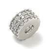 Rack Plating Brass with Cubic Zirconia Beads KK-B091-04B-04P-2