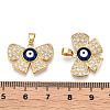Brass Micro Pave Cubic Zirconia Pendants KK-A181-VA299-2-3