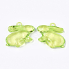 Transparent Acrylic Bunny Pendants TACR-S133-092-2
