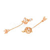 Brass Micro Pave Cubic Zirconia Peg Bails Big Pendants KK-N232-278-2