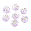 Handmade Glass European Beads X-GPDL25Y-31-2