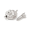 Rhodium Plated 925 Sterling Silver Box Clasps STER-G038-14P-2