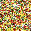 4 Colors Christmas 12/0 Glass Round Seed Beads SEED-X0058-03A-2