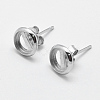 925 Sterling Silver Stud Earring Findings STER-F032-04S-1