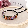Miyuki Seed Braided Bead Bracelet BJEW-P269-27-3