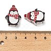 Christmas Printed Schima Wood European Beads WOOD-G024-01A-3