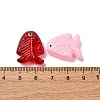 Transparent Glass Enamel Beads LAMP-U004-06M-2
