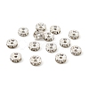 Iron Crystal Rhinestone Spacer Beads X-RB-A009-8MM-S-3