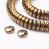 Electroplate Non-Magnetic Synthetic Hematite Beads Strands G-F510-03G-1
