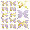 3D Hollow Double Layer Paper Butterfly AJEW-WH0505-15-1