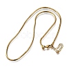 2MM 304 Stainless Steel Snake Chain Necklaces for Women Men STAS-V011-04D-G-4