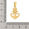 Ion Plating(IP) 304 Stainless Steel Micro Pave Cubic Zirconia Pendants STAS-D112-03G-06-3