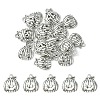 20Pcs Tibetan Style Halloween Pumpkin Jack-O'-Lantern Alloy Pendants TIBEP-YW0001-43AS-1