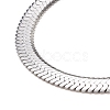 Non-Tarnish 304 Stainless Steel Snake Chains Necklaces NJEW-O058-31P-2