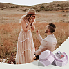 Velvet Cover Plastic Couple Ring Box VBOX-WH20003-001J-4