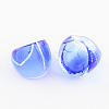 Handmade Silver Foil Lampwork Wide Band Rings RJEW-Q150-M09-B-2