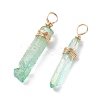 Natural Quartz Pendants PALLOY-JF01271-01-1