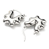 Flower Hoop Earrings EJEW-G355-08P-2