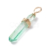 Natural Quartz Pendants PALLOY-JF01271-01-4